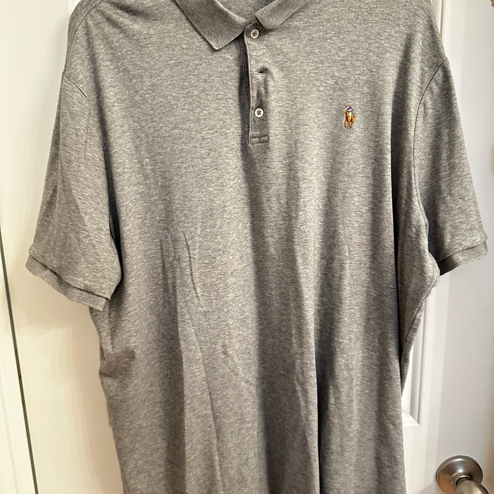 Like New Polo by Ralph Lauren Men's Gray Polo Shirt